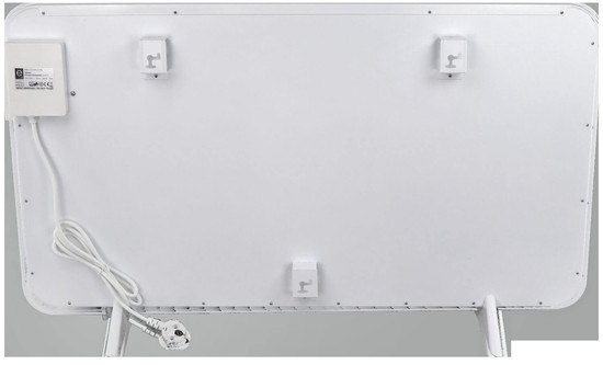 e2 Infrarotheizungen, Infrarot-Heizpaneel Alea M 480W Thermostat Fernbedienung IP44 Weiß 90x50cm