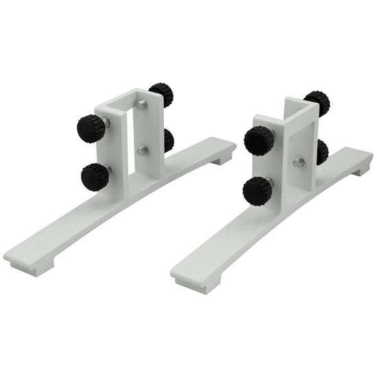 e2 Infrarotheizungen Zubehör, Standfüße mit Rollen für IR-Heizpaneele INFRAe² Weiß 20x11cm