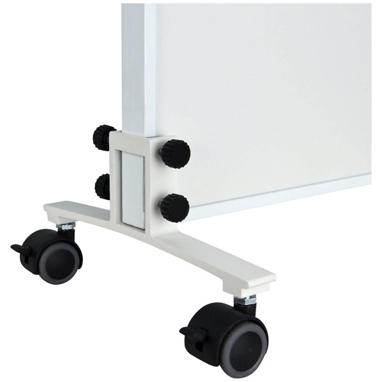 e2 Infrarotheizungen Zubehör, Standfüße mit Rollen für IR-Heizpaneele INFRAe² Weiß 20x11cm