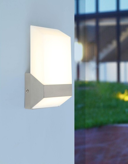 Eco-Light Flat LED Design-Aussenwandleuchte 6W IP54 warmweiss