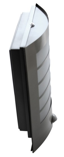 Eco-Light Slim LED Wandleuchte 3000 K 8W Bewegungsmelder IP44 Edelstahl