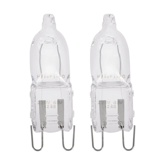 Eglo Halogen Lampe G9 40W 460lm warmweiss 2700K Klar 2er Pack 110299