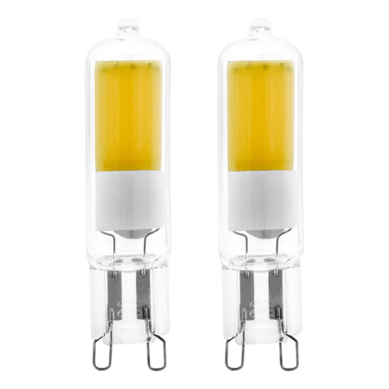 Eglo LED Lampe G9 dimmbar 4,2W 470lm warmweiss 2700K Klar 2er Pack 110376