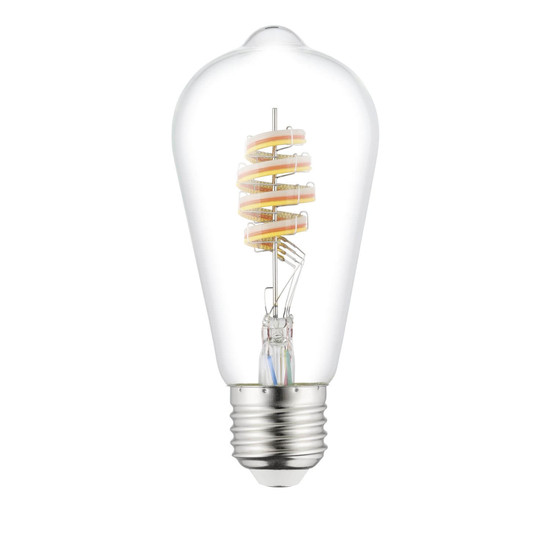 Eglo LED Lampe Smart E27 ST64 dimmbar 7,5W 806lm RGB warmweiss 3000K Zigbee Klar 110405