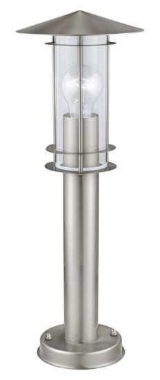 Eglo 30187 LISIO E27 Außen-Stehleuchte 50cm Ø175mm Edelstahl IP44
