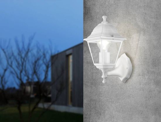 Eglo 31345 BELFORT 1 E27 Außen-Wand-/Deckenleuchte uplight Weiss IP44