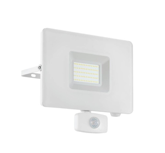 Eglo 33159 FAEDO 3 LED Außen-Wand-/Deckenleuchte 53W Sensor Weiss Tageslichtweiss IP44