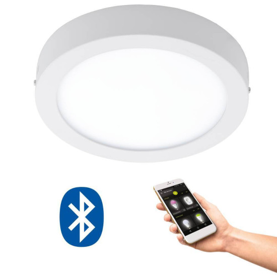 Eglo 33575 ARGOLIS-C LED Außen-Wand- / Deckenleuchte 16,5W Ø225mm Weiss Steuerbare Lichtfarbe IP44 Dimmbar