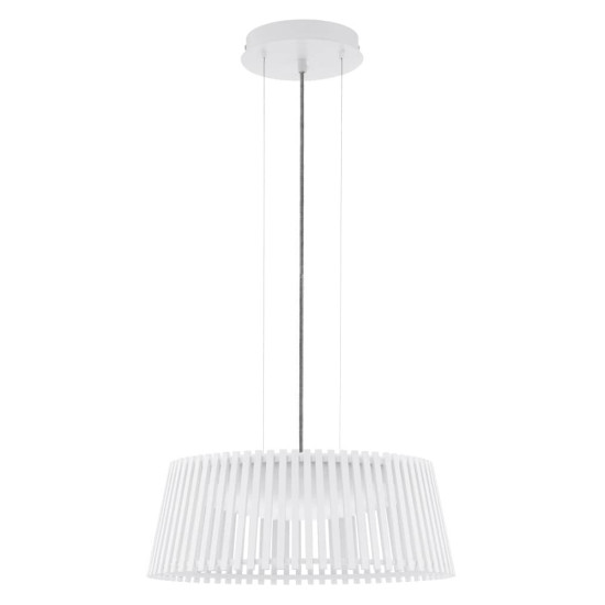 Eglo LED Hängeleuchte Roverato 18W Holz weiss/schwarz