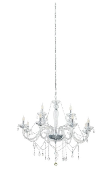 Eglo 39102 Basilano 1 Hängeleuchte 12XE14 chrom klar