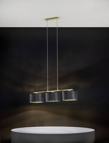 EGLO 39225 DOLORITA Hängeleuchte schwarz gold 3xE27