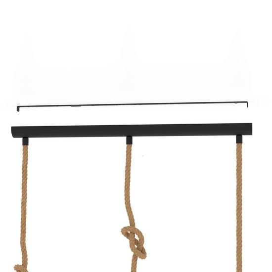 Eglo 43192 RAMPSIDE E27 3-fach Hängeleuchte 895x195mm Schwarz Amber
