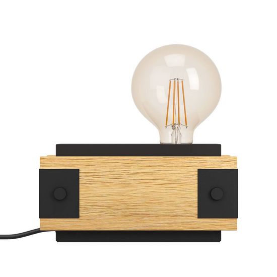 Eglo 43469 LAYHAM E27 Tischleuchte 200x85mm Braun Schwarz