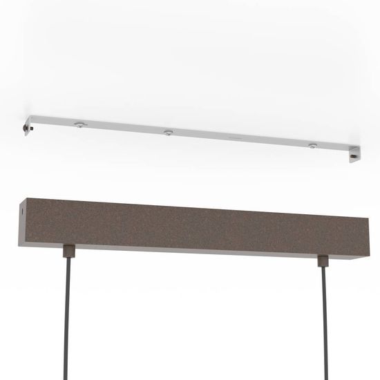 Eglo 43523 TOWNSHEND 4 E27 4-fach Hängeleuchte 700x140mm Braun Schwarz