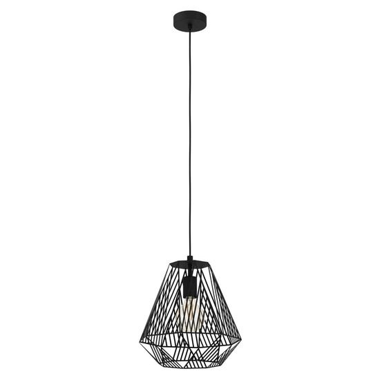 Eglo Pendelleuchte Stype E27 Schwarz Stahl Ø33cm 43692