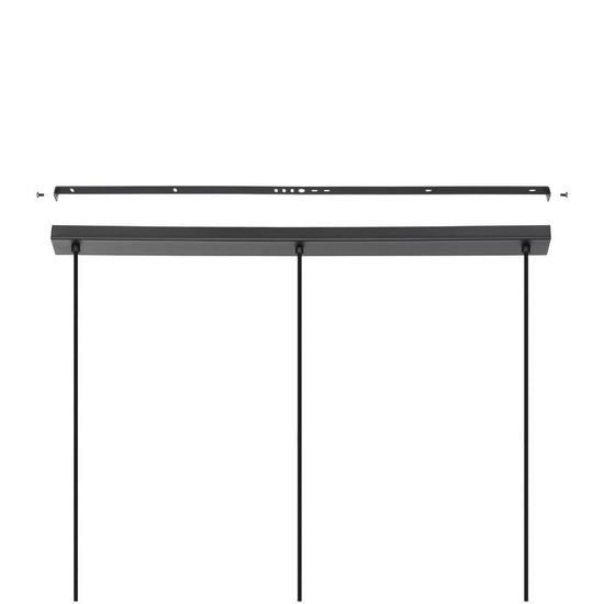 Eglo 43786 ALDERNEY E27 3-fach Hängeleuchte 900x200mm Schwarz Natur