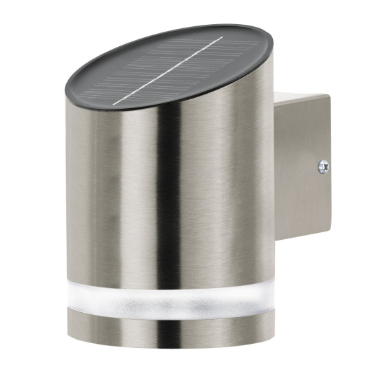 Eglo 48496 LED Wandleuchte Edelstahl Solarbetrieb mit Schalter