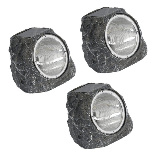 Eglo LED Solarleuchte Stazzone 12-flammig 12x 0,06W IP44 Grau 13,5x11cm 48505