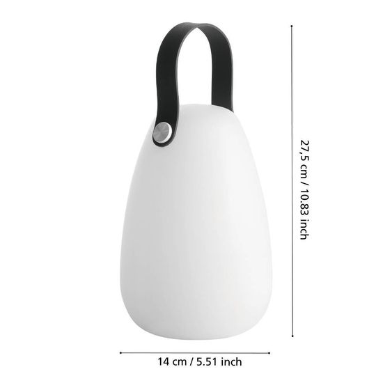 Eglo 48856 Z_SOLAR LED 2-fach Tischleuchte 2x0,2W Ø140mm Grau Weiss