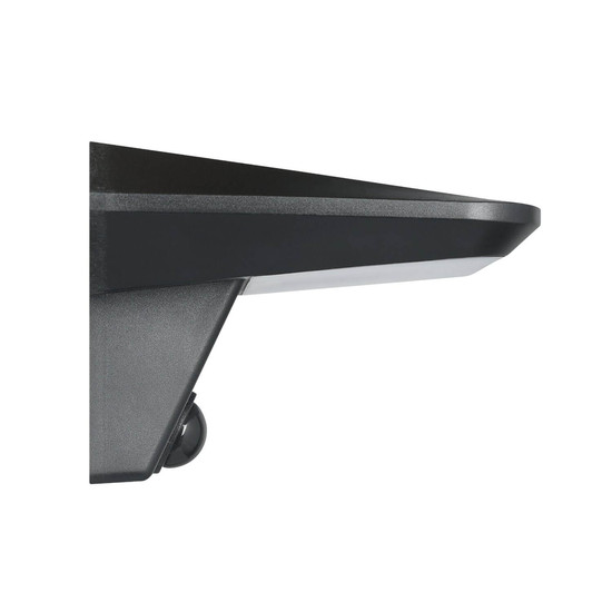 Eglo LED Solar-Wandleuchte Porrassa 40-flammig 40x 0,5W tageslichtweiss 6500K Bewegungsmelder IP44 Schwarz mit Sensor 15,5x7,5cm 48944