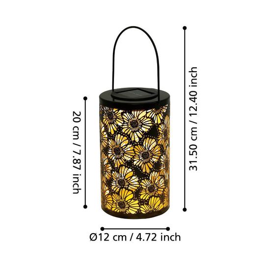 Eglo 48956 Z_SOLAR LED Tischleuchte 1x0,03W Ø120mm Brüniert Gold Schwarz warmweiss