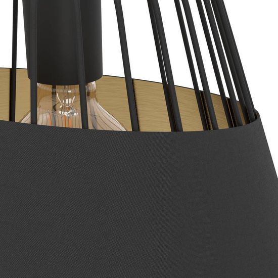 Eglo 49446 AUSTELL E27 Hängeleuchte Ø360mm Schwarz Gold