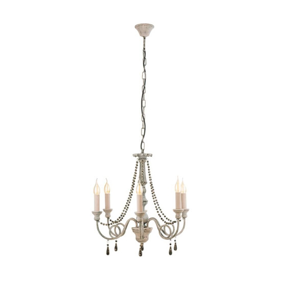 Eglo 49752 Colchester Pendelleuchte 6x E14 taupe antik