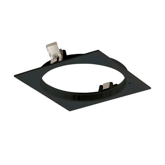 Eglo 60882 IN82SQ Einbaurahmen 1 eckig Schwarz, Chrom