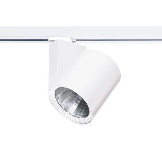 Eglo 61458 FERRONEGO 111 LED 3-Phasen-Schienen Strahler 36,5W Ø120mm Weiss Irisierend Neutralweiss