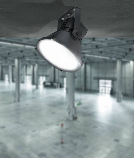 Eglo 64828 CAPANO LED Strahler 120W Ø395mm Anthrazit Tageslichtweiss IP65