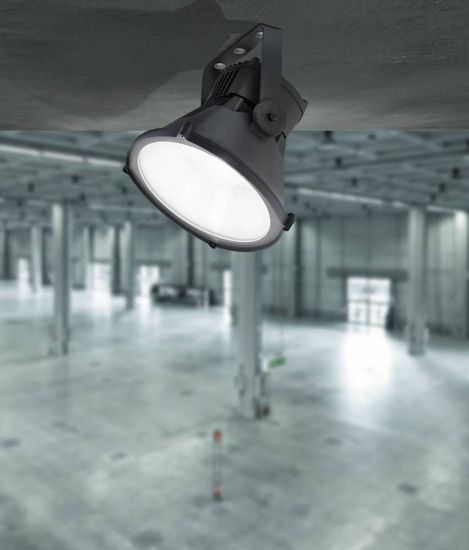 Eglo 64828 CAPANO LED Strahler 120W Ø395mm Anthrazit Tageslichtweiss IP65