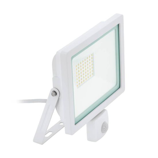 Eglo 64883 FILETTI LED Strahler 10W Sensor Fluter Weiss Neutralweiss IP44