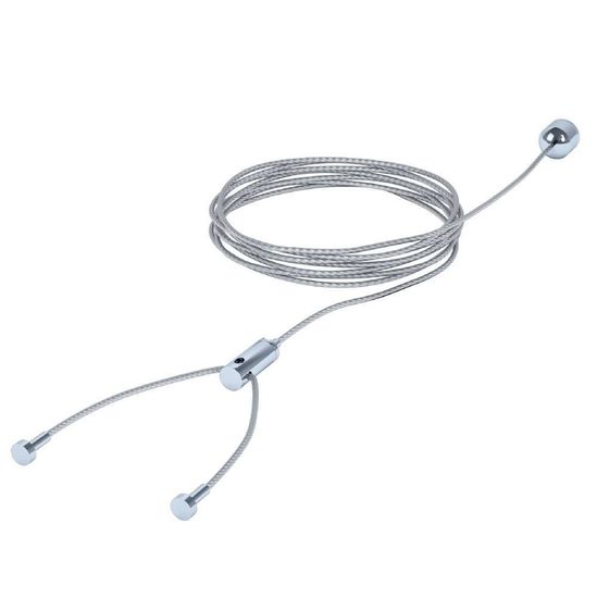 Eglo 65534 Seilabhängung Stahl 250cm Chrom