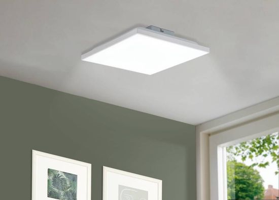 Eglo 75613 CALEMAR LED Wand-/Deckenleuchte 8,5W 287x287mm Weiss Neutralweiss