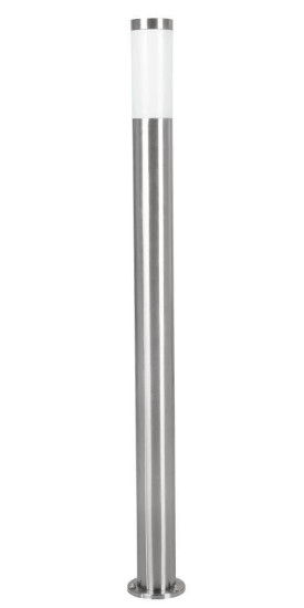 Eglo 81752 HELSINKI E27 Außen-Stehleuchte 110cm Ø75mm Edelstahl Weiss IP65