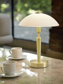 Eglo 87254 Solo 1 Tischleuchte E14 Stahl messing Touchdimmer