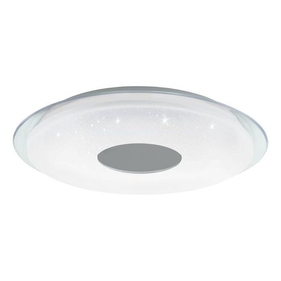 Eglo 900005 LANCIANO-Z LED 4-fach Deckenleuchte 4x11,2W Ø560mm Weiss Chrom steuerbare Lichtfarbe dimmbar