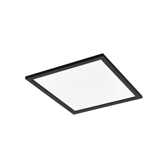 Eglo LED Deckenleuchte Salobrena-Z Smart dimmbar 21,5W CCT warm-/tageslichtweiss 2700-6500K Zigbee Schwarz Aluminium 45x45cm 900051