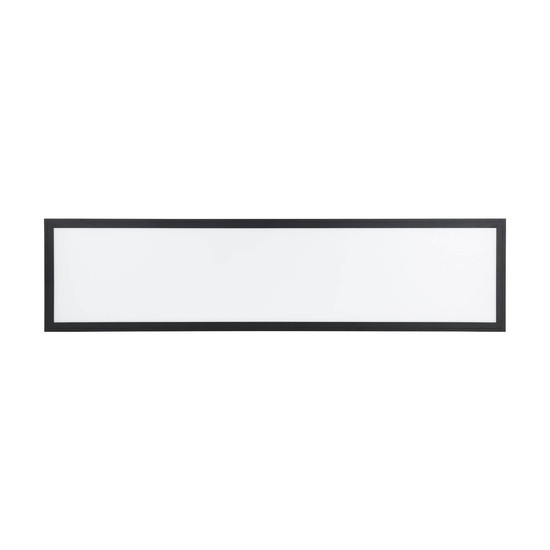 Eglo LED Deckenleuchte Salobrena-Z Smart dimmbar 33,5W CCT warm-/tageslichtweiss 2700-6500K Zigbee Schwarz Aluminium 120x30cm 900053