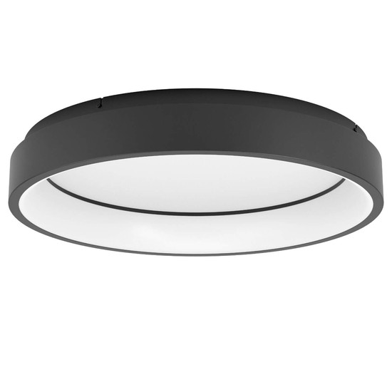 Eglo LED Deckenleuchte Marghera-Z Smart 4-flammig dimmbar 4x 6,5W RGB CCT warm-/tageslichtweiss 2700-6500K Zigbee Schwarz Stahl Ø60cm 900067