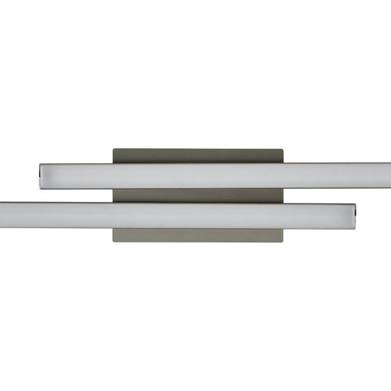Eglo LED Deckenleuchte Fraioli-Z Smart 2-flammig dimmbar 2x 17W RGB CCT warm-/tageslichtweiss 2700-6500K Zigbee Nickel-matt Aluminium 105,5x12cm 900076