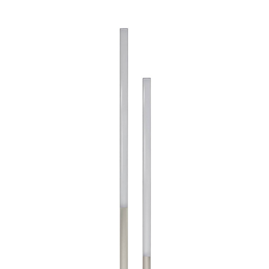 Eglo LED Stehleuchte Fraioli-Z Smart 2-flammig dimmbar 2x 17W RGB CCT warm-/tageslichtweiss 2700-6500K Zigbee Nickel-matt Aluminium 175,5cm 900078