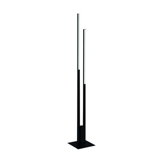 Eglo LED Stehleuchte Fraioli-Z Smart 2-flammig dimmbar 2x 17W RGB CCT warm-/tageslichtweiss 2700-6500K Zigbee Schwarz Aluminium 175,5cm 900082