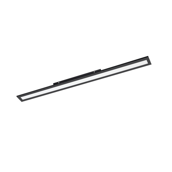 Eglo LED Deckenleuchte Salobrena-Z Smart dimmbar 33,5W CCT warm-/tageslichtweiss 2700-6500K Zigbee Schwarz Aluminium Stahl 120x10cm 900095