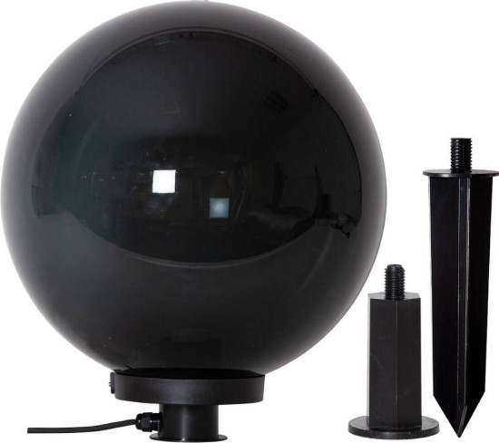 Eglo 900203 MONTEROLLO SMOKE E27 Außen-Stehleuchte Ø400mm Schwarz-Transparent IP44