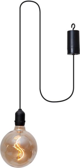 Eglo 900211 VIGNANELLO LED Außen-Hängeleuchte 0,06W Ø125mm Schwarz Amber Warmweiss IP44