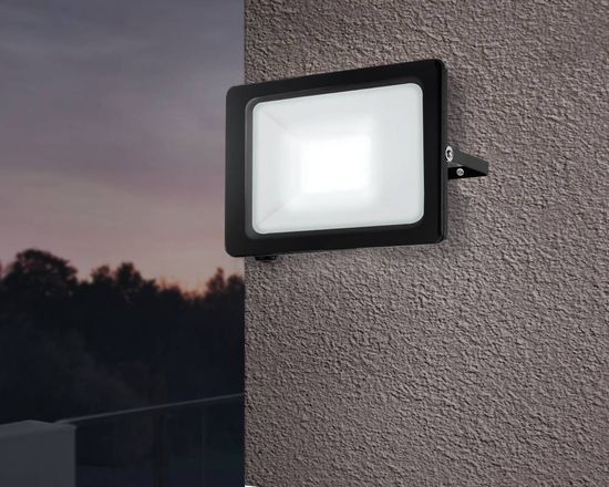 Eglo 900256 FAEDO 3 LED Außen-Wand-/Deckenleuchte 102W Schwarz Tageslichtweiss IP65