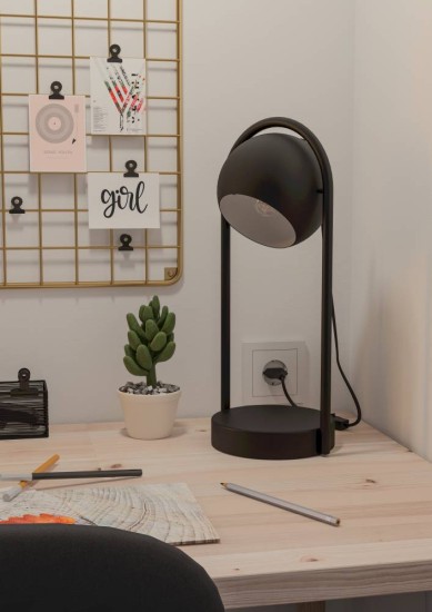 Eglo 900314 MURNIA E14 Tischleuchte 190x165mm Schwarz Weiss