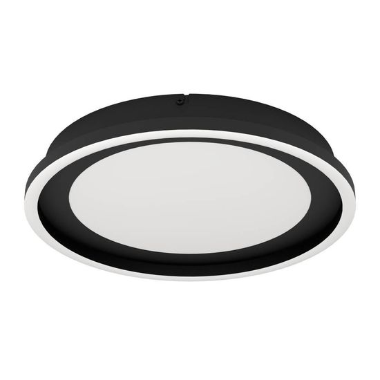 Eglo 900601 CALAGRANO LED Deckenleuchte 11,5W, 10W Ø380mm Schwarz Weiss Fernbedienung steuerbare Lichtfarbe dimmbar