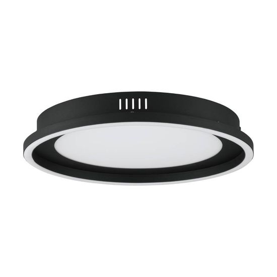 Eglo 900601 CALAGRANO LED Deckenleuchte 11,5W, 10W Ø380mm Schwarz Weiss Fernbedienung steuerbare Lichtfarbe dimmbar